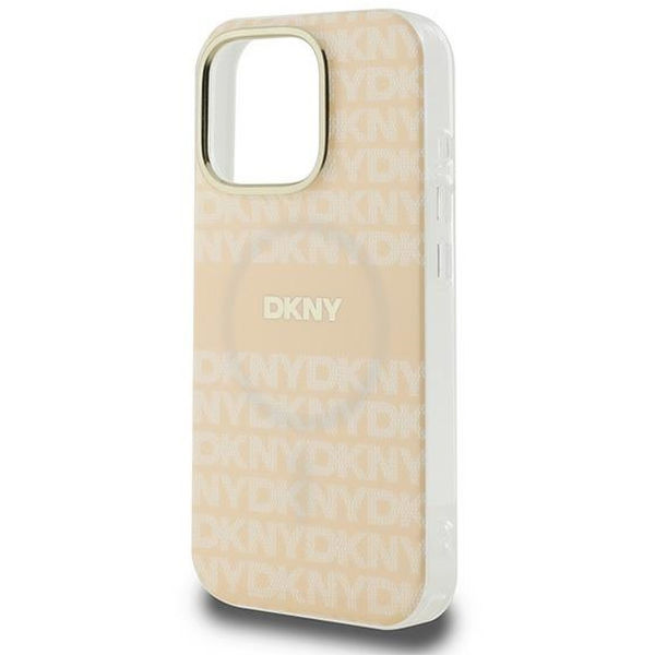 DKNY - Hardcase Repeat Texture Pattern With Stripe MagSafe (DKHMP16XHRHSEP) - iPhone 16 Pro Max - Pink