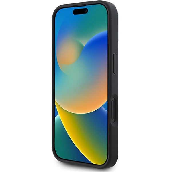 DKNY - Hardcase Plain Silver Logo MagSafe (DKHMP16SPSCMCLK) - iPhone 16 - Black