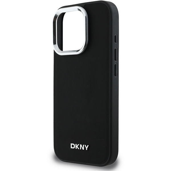 DKNY - Hardcase Plain Silver Logo MagSafe (DKHMP16XPSCMCLK) - iPhone 16 Pro Max - Black