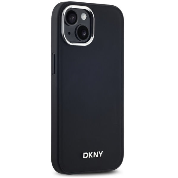 DKNY - Hardcase Plain Logo MagSafe (DKHMP15SPSCMCLK) - iPhone 15 - Black