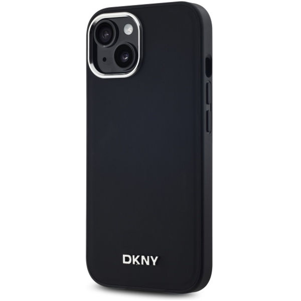 DKNY - Hardcase Plain Logo MagSafe (DKHMP15SPSCMCLK) - iPhone 15 - Black