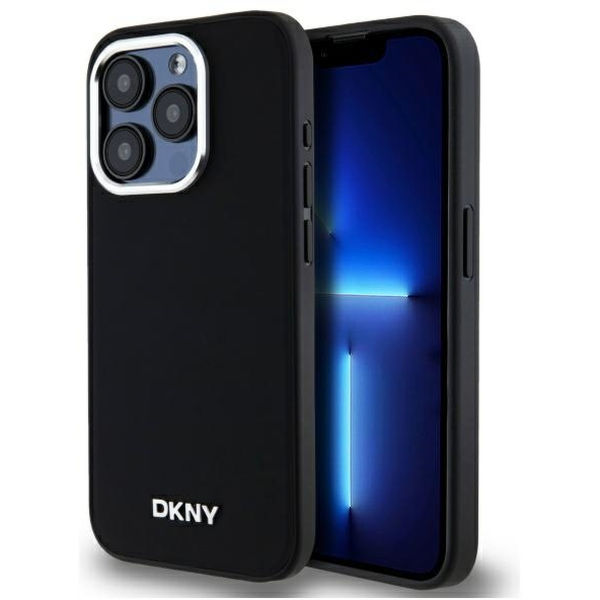 DKNY - Hardcase Plain Logo MagSafe (DKHMP15LPSCMCLK) - iPhone 15 Pro - Black