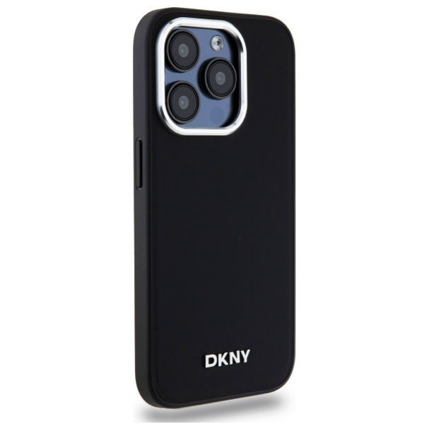DKNY - Hardcase Plain Logo MagSafe (DKHMP15LPSCMCLK) - iPhone 15 Pro - Black