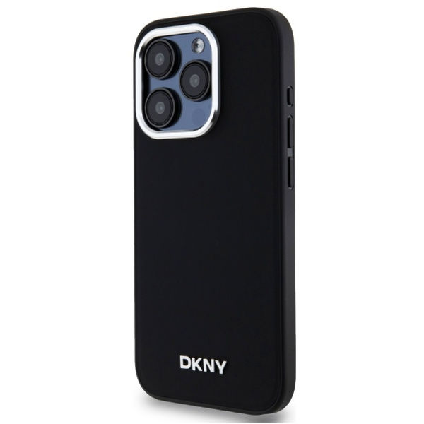 DKNY - Hardcase Plain Logo MagSafe (DKHMP15LPSCMCLK) - iPhone 15 Pro - Black