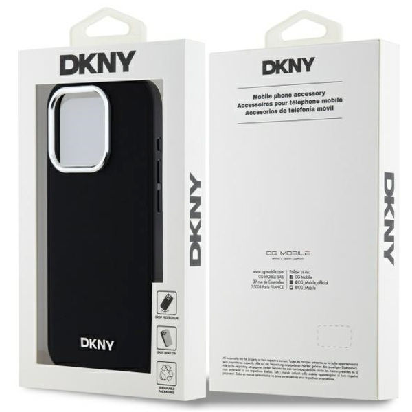 DKNY - Hardcase Plain Logo MagSafe (DKHMP15LPSCMCLK) - iPhone 15 Pro - Black
