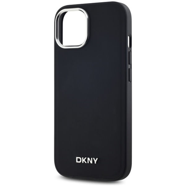 DKNY - Hardcase Plain Logo MagSafe (DKHMP15MPSCMCLK) - iPhone 15 Plus - Black