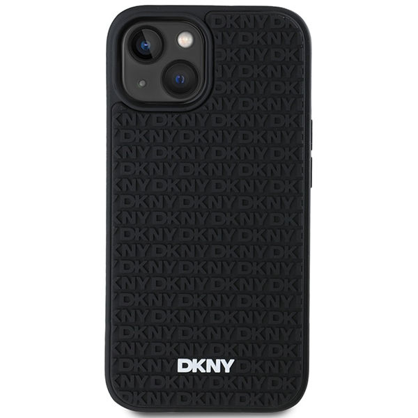 DKNY - Hardcase 3D Rubber Repeat Pattern (DKHCP15S3DRPWK) - iPhone 15 - Black