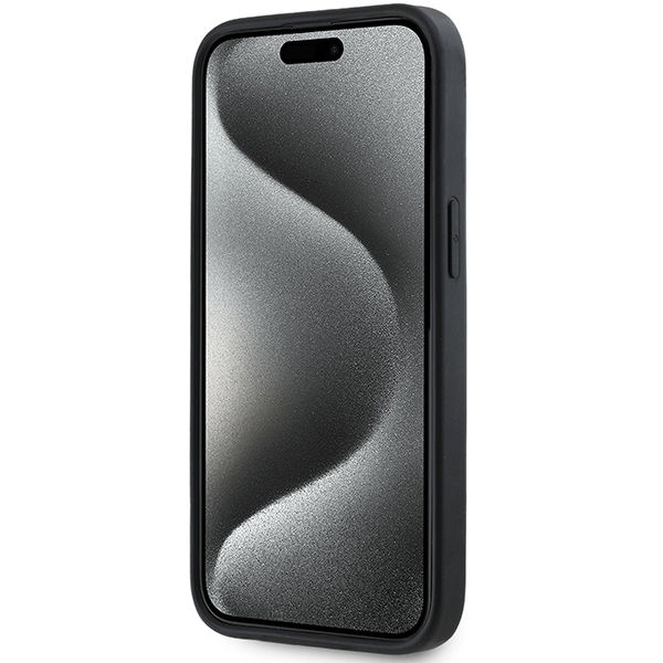 DKNY - Hardcase 3D Rubber Repeat Pattern (DKHCP15M3DRPWK) - iPhone 15 Plus - Black