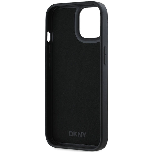 DKNY - Hardcase 3D Rubber Repeat Pattern (DKHCP15M3DRPWK) - iPhone 15 Plus - Black