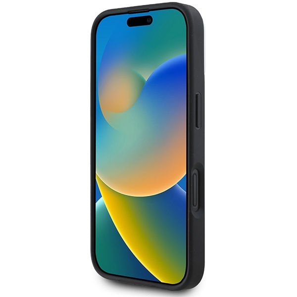 DKNY - Leather Hardcase Checkered Pattern Magsafe (DKHMP16SPCPVSLK) - iPhone 16 - Black