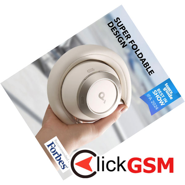 Anker - Wireless Headphones SoundCore Space One Pro (A3062G21) - Bluetooth 5.3, Active Noise Cancelling, Hi-Res - White