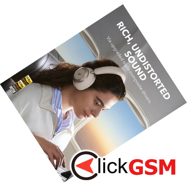 Anker - Wireless Headphones SoundCore Space One Pro (A3062G21) - Bluetooth 5.3, Active Noise Cancelling, Hi-Res - White