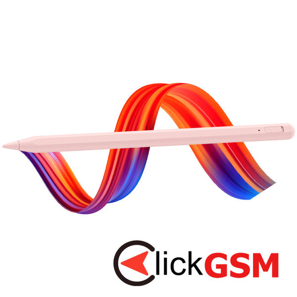 Techsuit - Stylus Pen (AC10SH) - for iPad, Bluetooth, Type-C, 125mAh, Palm Rejection, Replaceable Apple Nib - Dreamy Pink