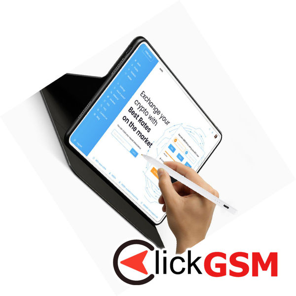 Techsuit - Stylus Pen (S3) - for Phones and Tablets, Universal, Active, Type-C, Fast Charging, 130mAh - Blue