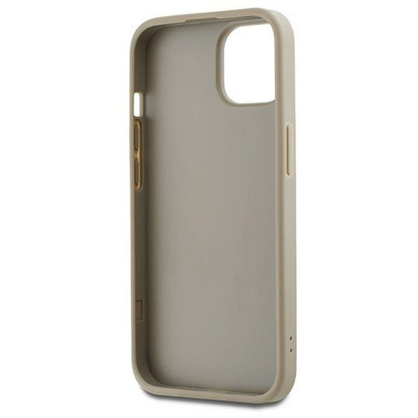 DKNY - Hardcase Wrist Strap Stock Logo (DKHCP15SPBSWSE) - iPhone 15 - Beige