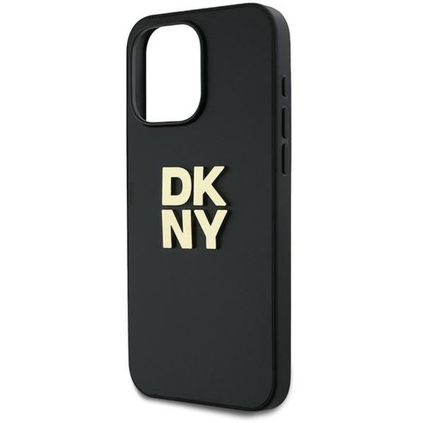 DKNY - Hardcase Wrist Strap Stock Logo (DKHCP15XPBSWSK) - iPhone 15 Pro Max - Black