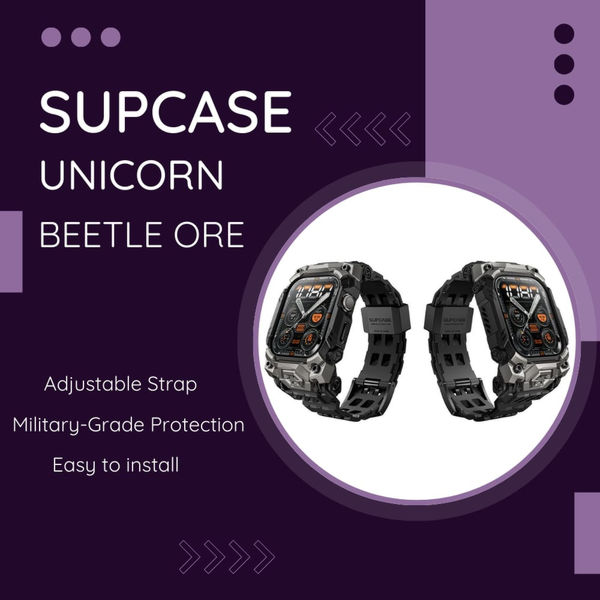 Supcase - Unicorn Beetle Ore - Apple Watch Ultra / Ultra 2 - Black