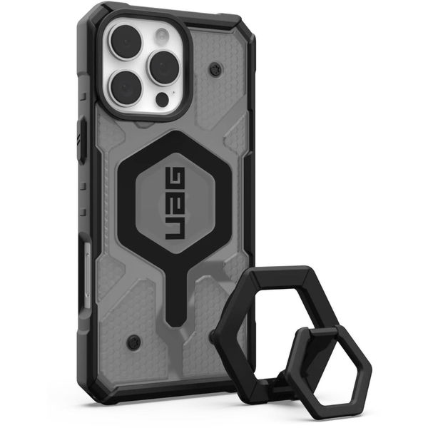 UAG - Pathfinder Clear MagSafe - iPhone 16 Pro Max - Ash / Black Stand