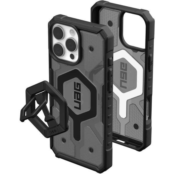 UAG - Pathfinder Clear MagSafe - iPhone 16 Pro Max - Ash / Black Stand