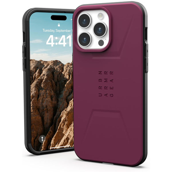 UAG - Civilian MagSafe - iPhone 15 Pro - Bordeaux