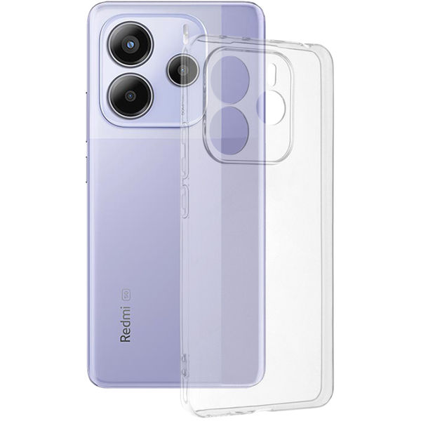 Techsuit - Clear Silicone - Xiaomi Redmi Note 14 5G - Transparent