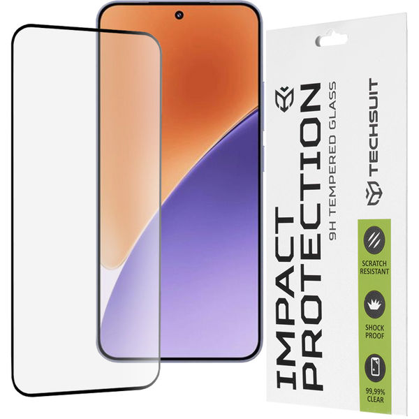 Techsuit - 111D Full Cover / Full Glue Glass - Xiaomi 15 - Black