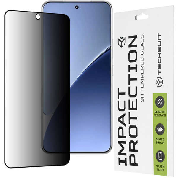 Techsuit - 111D Privacy Full Glue - Xiaomi 15 - Black