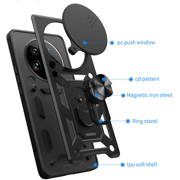 Techsuit - CamShield Series - Honor Magic7 Lite / X9c - Black