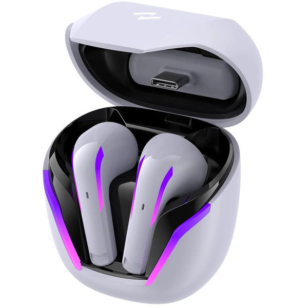 Havit - Wireless Earbuds (TW970) - for Gaming, with Dongle, Bluetooth 5.3, RGB, Type-C, 400mAh - White