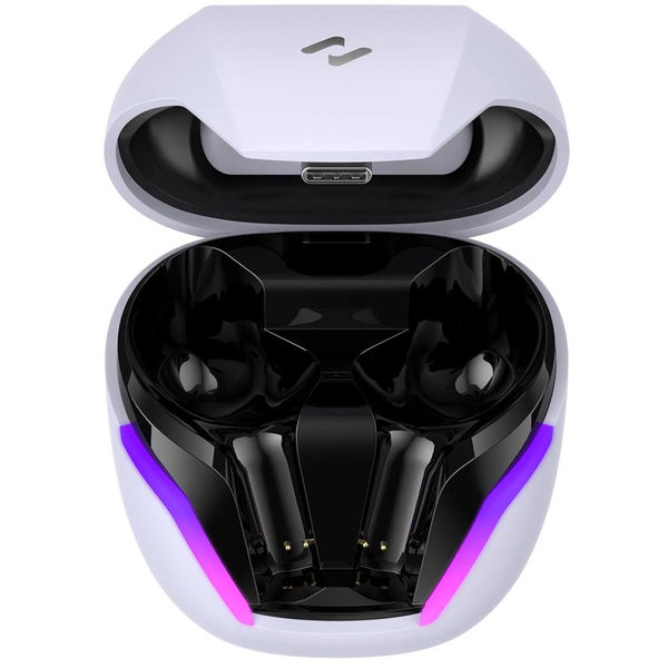 Havit - Wireless Earbuds (TW970) - for Gaming, with Dongle, Bluetooth 5.3, RGB, Type-C, 400mAh - White