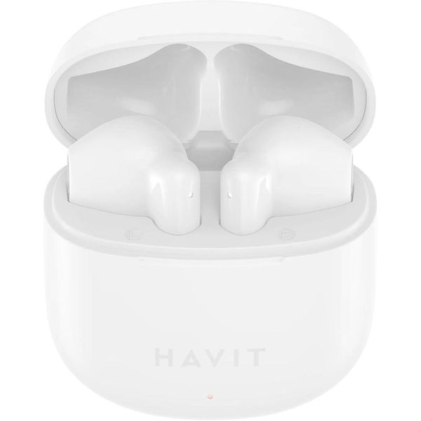 Havit - Wireless Earbuds (TW976) - with Microphone, Bluetooth 5.3, True Wireless Stereo, Type-C, 300mAh - White
