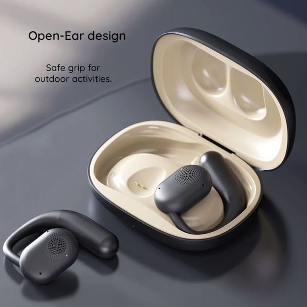 Havit - Wireless Earbuds (OWS914) - with Microphone, Bluetooth 5.3, True Wireless Stereo, ENC, USB-C, 500mAh - Beige