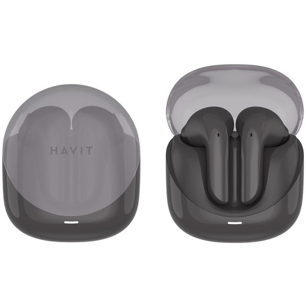 Havit - Wireless Earbuds Modern Buds (TW974) - for Gaming, Microphone, Bluetooth 5.3, TWS, ENC, USB-C, 400mAh - Black
