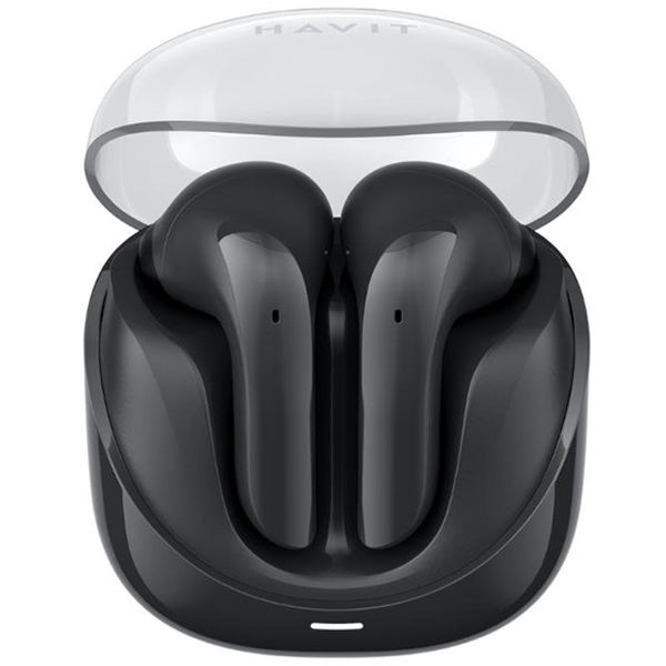 Havit - Wireless Earbuds Modern Buds (TW974) - for Gaming, Microphone, Bluetooth 5.3, TWS, ENC, USB-C, 400mAh - Black