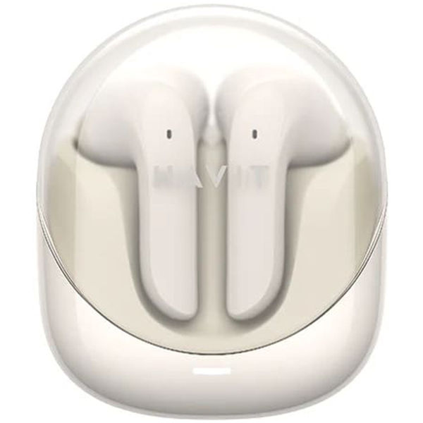 Havit - Wireless Earbuds Modern Buds (TW974) - for Gaming, Microphone, Bluetooth 5.3, TWS, ENC, USB-C, 400mAh - Beige