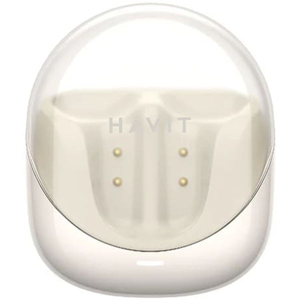 Havit - Wireless Earbuds Modern Buds (TW974) - for Gaming, Microphone, Bluetooth 5.3, TWS, ENC, USB-C, 400mAh - Beige