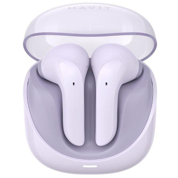 Havit - Wireless Earbuds Modern Buds (TW974) - for Gaming, Microphone, Bluetooth 5.3, TWS, ENC, USB-C, 400mAh - Purple