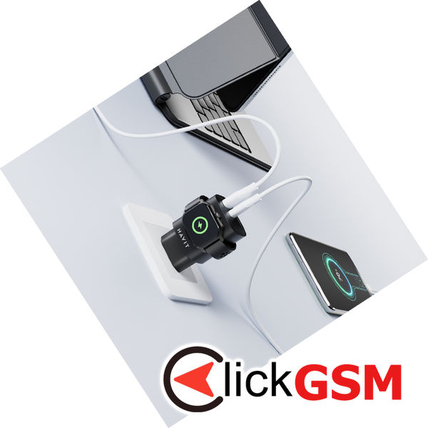 Havit - Wall Charger (UC132 EU) - USB, Type-C, Wireless, 22W - Black