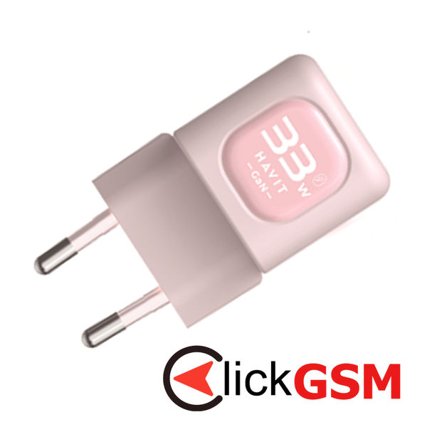 Havit - Wall Charger (UC230 EU) - Type-C, USB, 33W - Pink