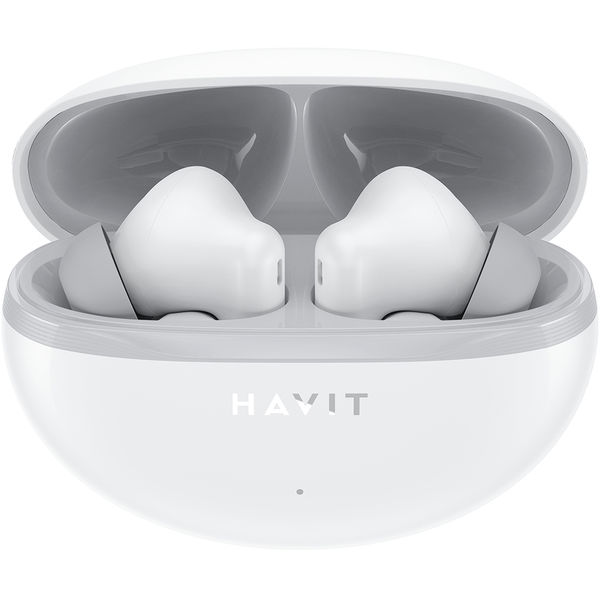 Havit - Wireless Earbuds (TW986) - In-ear, Bluetooth 5.4, with Microphone, TWS, ENC, Type-C, 400mAh - White