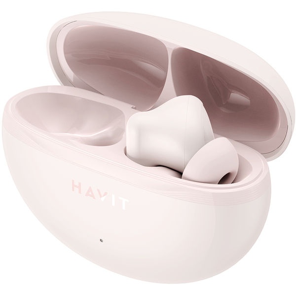 Havit - Wireless Earbuds (TW986) - In-ear, Bluetooth 5.4, with Microphone, TWS, ENC, Type-C, 400mAh - Pink