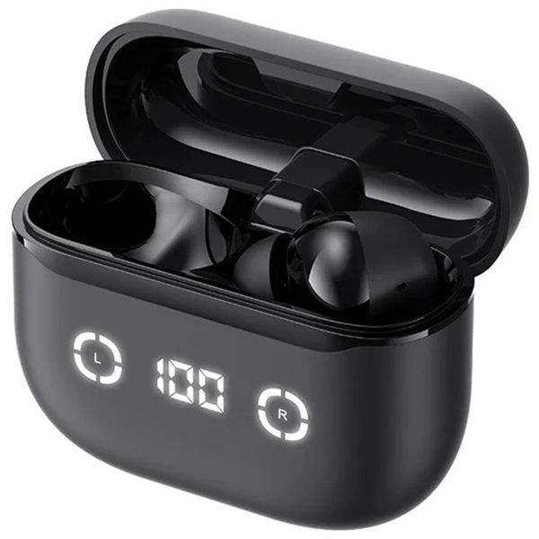 Havit - Wireless Earbuds (TW984) - Bluetooth 5.4, ANC, Digital Display, True Wireless, Type-C, 420mAh, Havit Life App - Black