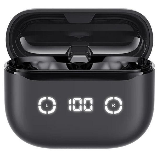 Havit - Wireless Earbuds (TW984) - Bluetooth 5.4, ANC, Digital Display, True Wireless, Type-C, 420mAh, Havit Life App - Black