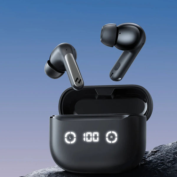 Havit - Wireless Earbuds (TW984) - Bluetooth 5.4, ANC, Digital Display, True Wireless, Type-C, 420mAh, Havit Life App - Black