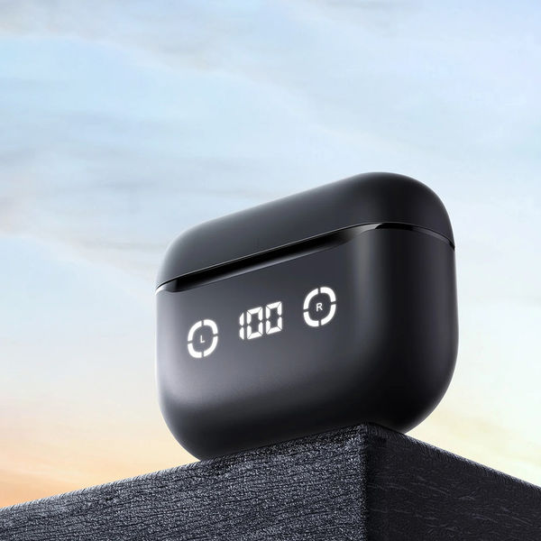 Havit - Wireless Earbuds (TW984) - Bluetooth 5.4, ANC, Digital Display, True Wireless, Type-C, 420mAh, Havit Life App - Black