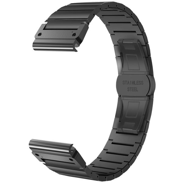 Techsuit - Watchband QuickFit 22mm (W012) - Garmin Fenix 5/5 Plus 6/6 Pro/7/Forerunner 935/945/Approach S60 - Black