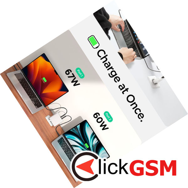 Spigen - Wall Charger Arcstation Pro (1402) - Fast Charging, 2 x Type-C, GaN, 140W- White