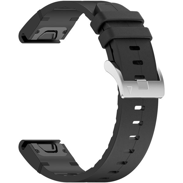 Techsuit - Watchband QuickFit 26mm (W071) - Garmin Fenix 3/3 HR/5X/5X Plus/6X/6X Pro/7X/7X Pro Solar - Black