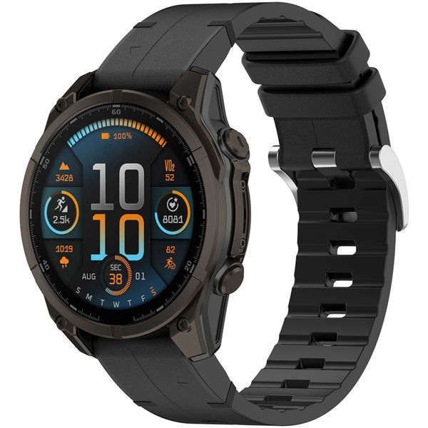 Techsuit - Watchband QuickFit 26mm (W071) - Garmin Fenix 3/3 HR/5X/5X Plus/6X/6X Pro/7X/7X Pro Solar - Black