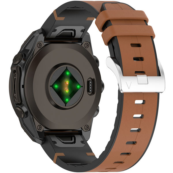 Techsuit - Watchband QuickFit 20mm (W071) - Instinct 2S/2S Solar/Approach S70 42mm/fenix 7S Pro Sapphire Solar - Brown